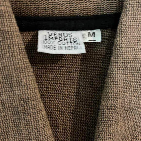 Gorgeous Venus Imports Cotton Tribal Button Down Jacket Medium - Picture 4 of 7